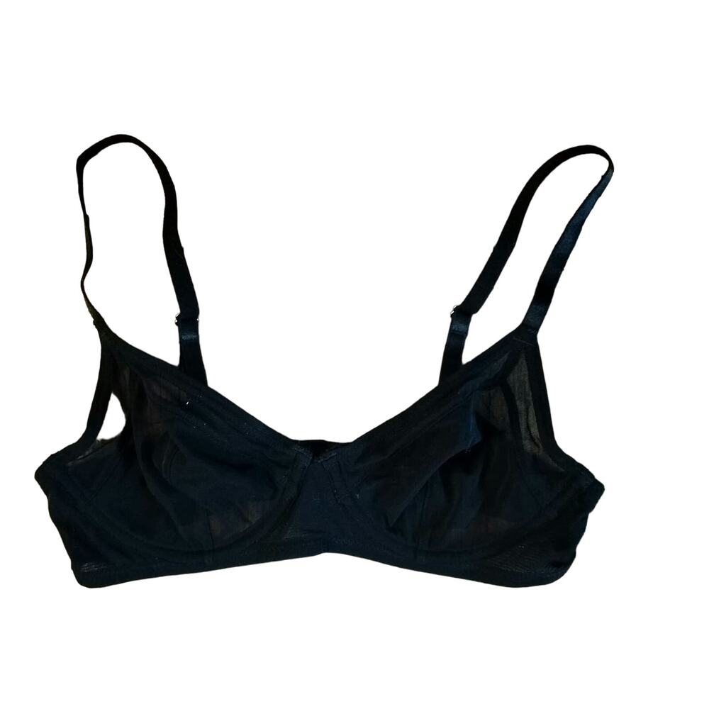NEW Blush Lingerie Size 32C Celeste Unlined Underwire Bra Black